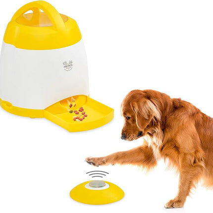 Arf Pets Dog Treat Dispenser with Remote Button – Dog Memory Training Activity Toy – Treat While Train, Promotes Exercise by Rewards, Improves Memory & Positive Training for A Healthier & Happier Pet