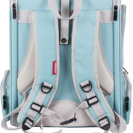 Bird Backpack Carrier with Stand Perch, Bird Travel Backpack for Hiking, Airline Approved Green Bird Backpack