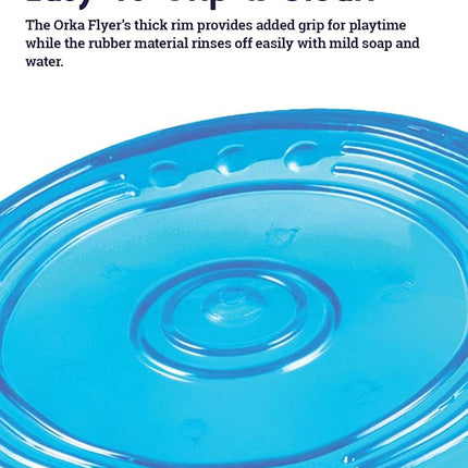 Petstages Orka Flyer Royal Blue Flying Disc Dog Fetch Toy
