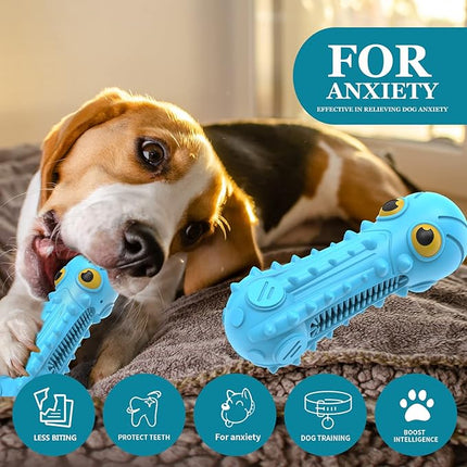 Dog Squeaky Toys for Aggressive Chewers, Durable Chew Toys for Large Medium Breed Dog, Dog Toys, Tough Durable Dogs Toys with Natural Rubber
