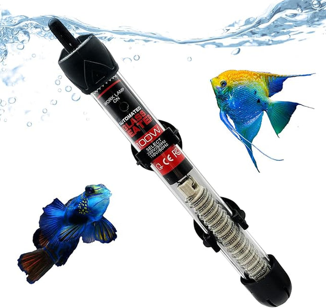 Fish Tank Aquarium Heater - Adjustable Temperature Submersible Thermostat Heater,25W/50W/100W/150W/200W/300W