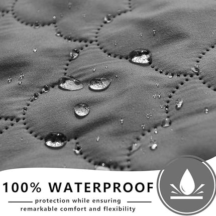 SPXTEX Dog Bed Cover Washable Pee Pads Dog Blankets for Puppy Large Dog Cat,Sofa Reversible Changing Pad Reusable 1 Piece（82"x82",Dark Grey+Grey）