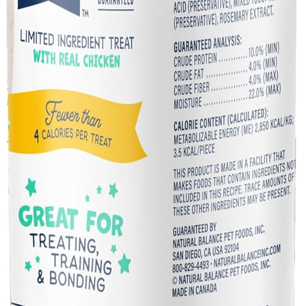 Natural Balance Limited Ingredient Mini-Rewards Chicken Grain-Free, Training Treats for Dogs | 5.3-oz. Canister