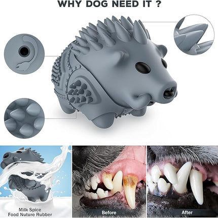 Dog Chew Toys for Aggressive Chewers,Larg Dog Bones Toys,Dog Toys for Indestructible Squeaky Chewers,Clean Teeth Non Toxic Environmentally Friendly,100% Natural Rubber&Milk Flavor