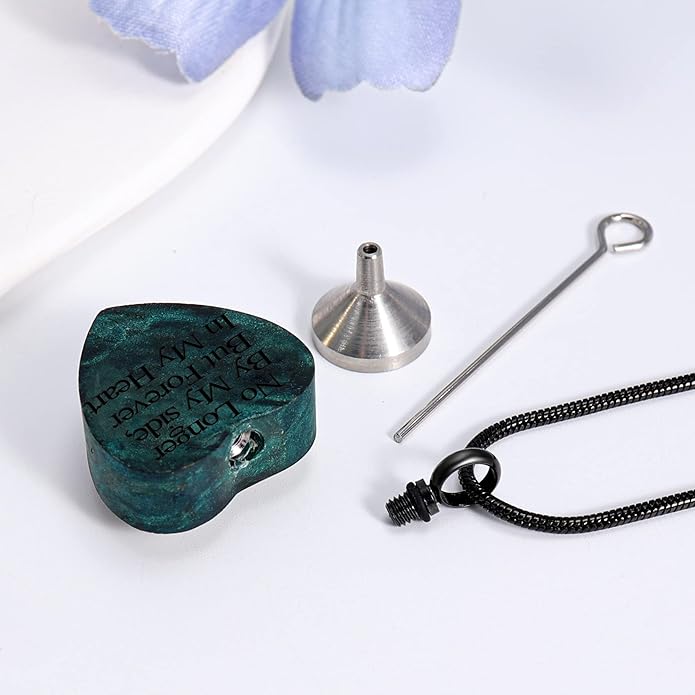 Farfume Personalized Pet Urn Necklace for Dog Cat Ashes Cremation Pet Memorial Customized Photo Text Engraving Pendant Keepsake Funeral Jewelry