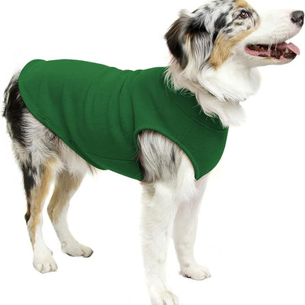 Gooby Stretch Fleece Vest Dog Sweater - Forest Green, 6X-Large - Warm Pullover Super Stretchy Fleece Dog Jacket for Small to Large Dogs