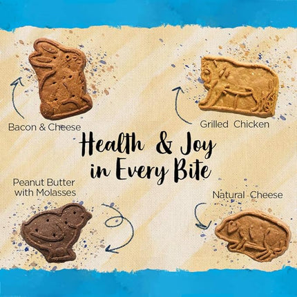 Blue Dog Bakery Natural Dog Treats, Assorted Flavors, 18oz | More Crunch | Large Size | Pack of 2