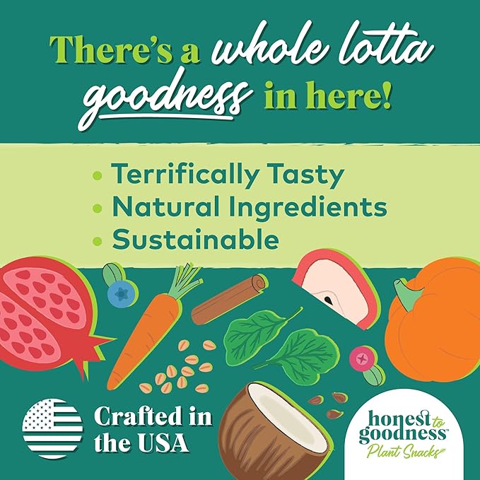 Honest to Goodness Plant Snacks Dog Treats, Dog Favorites Pack, 4 Flavors of 8oz Bags, Enriched with Omega 3s & Postbiotics