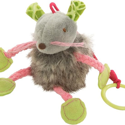 SmartyKat (3 Count) Bouncy Mouse Bungee Dangler Plush Cat Toys - Multi Color, 3 Count