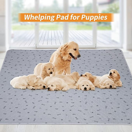 PICK FOR LIFE Washable Dog Pee Pad 72x72 Extra Large, Fast Absorbent Puppy Pads, Reusable Dog Training Pads Waterproof,Non-Slip Whelping Pad for Pet, Playpen, Incontinence, Housebreaking