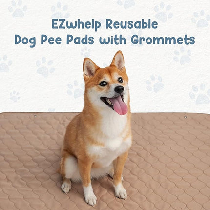 EZwhelp Reusable Dog Pee Pads - Waterproof Training Pads for Dogs - Washable & Sanitary - Rounded Corners - Laminated, Lightweight, Durable - Pet Essentials for Puppy Training and Whelping - 41" x 41"