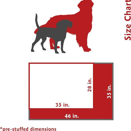 Large 35x46 Super Value Dog Pet Bed - Black