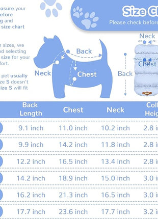 Winter Warm Dog Jacket for Small Medium Dogs Cat Cold Weather Coats with Harness Paded Dogs Fleece Vest Waterproof Windproof Dog Snow Jacket Pet Puppy Clothes (Light Blue,XXL)