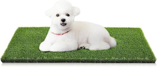 Artificial Grass, 19.7”x 39.4" Dog Pee Pads, Professional Dog Potty Training Rug, Grass Mat with Drainage Holes, Pet Turf Indoor Outdoor Flooring Fake Grass Doormat-Easy to Clean (19.7”x 39.4")