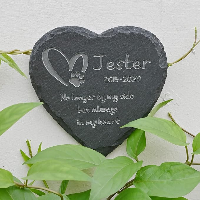 Dog Memorial Gifts for Loss of Dog Personalized Dog Memorial Stones - Pet Loss Gifts - Loss of Dog Sympathy Gift - Bereavement Gifts for Loss of Pet Cat, 4''×4''/10×10cm