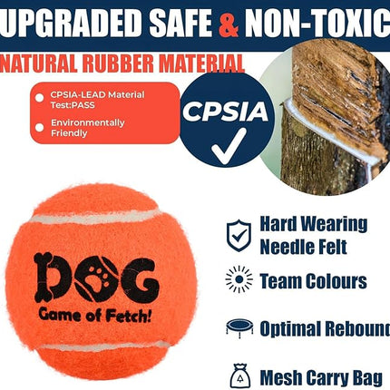 AMA SPORT Small Tennis Balls for Dogs 12 Pack 2.0" Multi Colors Dog Tennis Balls for Puppy Small Dog Toys, Designed for Dogs Floating Water-Hunting Fetch Fun Playing Daily Exercise Mid-air Catching