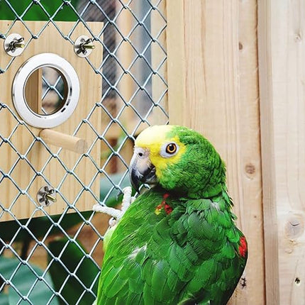 Bird Nest Box Parakeet Breeding Nest Box Bird Nest House Wooden Acrylic Transparent Breeding Box for Finch Lovebirds Cockatiel Budgie Conure Parrot