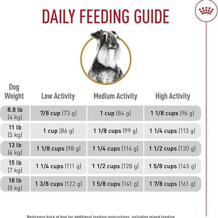 Royal Canin Breed Health Nutrition Miniature Schnauzer Adult Dry Dog Food, 10 lb Bag