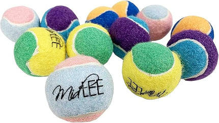 Midlee X-Small Dog Tennis Balls 1.5" Pack of 12 (Assorted, 1.5 inch)