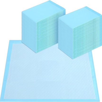 FluffyDream Super Absorbent Waterproof Dog and Puppy Pet Training Pad, Housebreaking Pet Pad,Blue (22"x22" (50PCS))