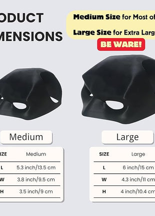 Cat Bat Mask Halloween Costumes Accessories for Cats, Cat Bat Cosplay Apparel (Medium, Black Bat)