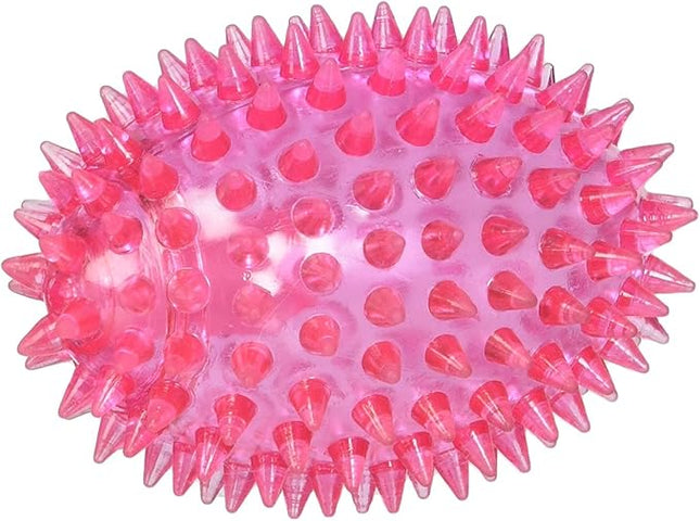 Gnawsome™ 3.5” Spiky Squeaker Football Dog Toy - Small, Cleans Teeth and Promotes Good Dental and Gum Health for Your Pet, Colors will vary