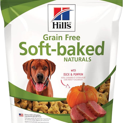 Hill's Grain Free Soft Baked Naturals, All Life Stages, Great Taste, Dog Treats, Duck & Pumpkin, 8 oz Bag