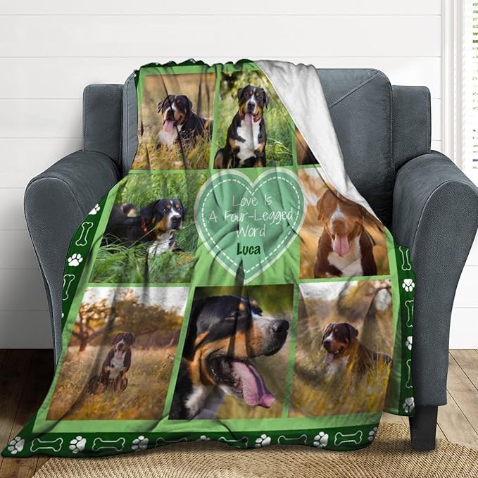Artsadd Dog and Cat Memorial Gifts, Pet Loss Memorial Blanket, Custom Dog Blanket, Personalized Pet Remembrance Gifts, Loss of Pet or Cat Remembrance Sympathy Grief Condolence Bereavement Gifts