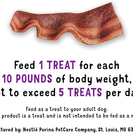 Purina Beggin' Strips Dog Treats, Original With Bacon Flavor - (Pack of 4) 25 oz. Pouches