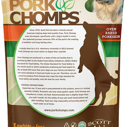 Pork Chomps Baked Pork Skin Dog Chews, 5-inch Mini Twists, Pepperoni Flavor Wrap, 30 Count