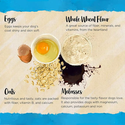 Blue Dog Bakery Dog Treats, Assorted Flavors | More Crunch Large | 11.2 oz | 2lb Bag | Pack of 2