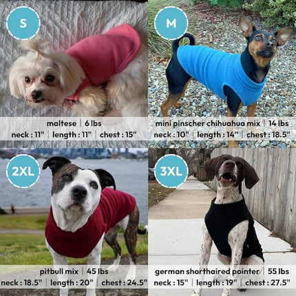 Gooby Stretch Fleece Vest Dog Sweater - Grass Green, 6X-Large - Warm Pullover Super Stretchy Fleece Dog Jacket for Small to Large Dogs