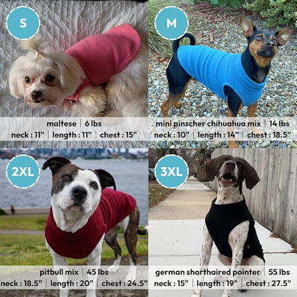 Gooby Stretch Fleece Vest Dog Sweater - Brown, 2X-Large - Warm Pullover Super Stretchy Fleece Dog Jacket for Small to Large Dogs