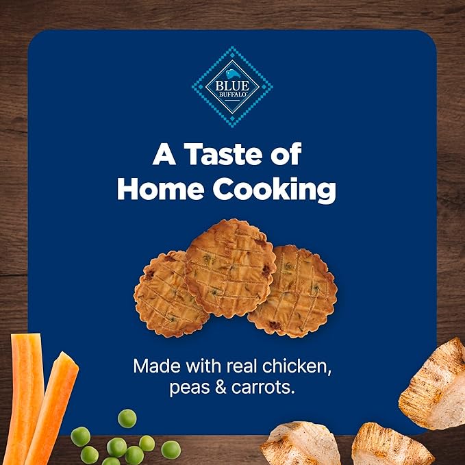 Blue Buffalo Nudges Homestyle Natural Dog Treats Made with Real Chicken, Made in the USA, Chicken, 10-oz Bag