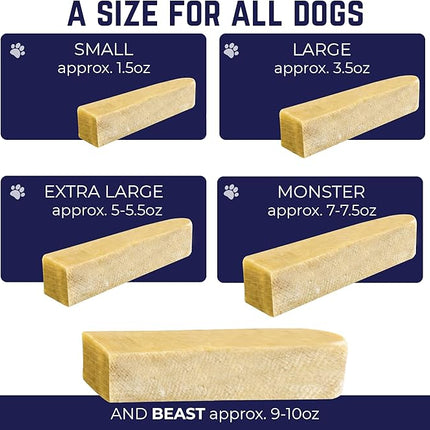 Devil Dog Pet Co. Himalayan Yak Cheese Dog Chews, Small - 8 Pack, 100% Natural & Healthy, Lactose-Free, Long-Lasting Dog Treats, Premium Yak Milk Chew Bones for Dogs