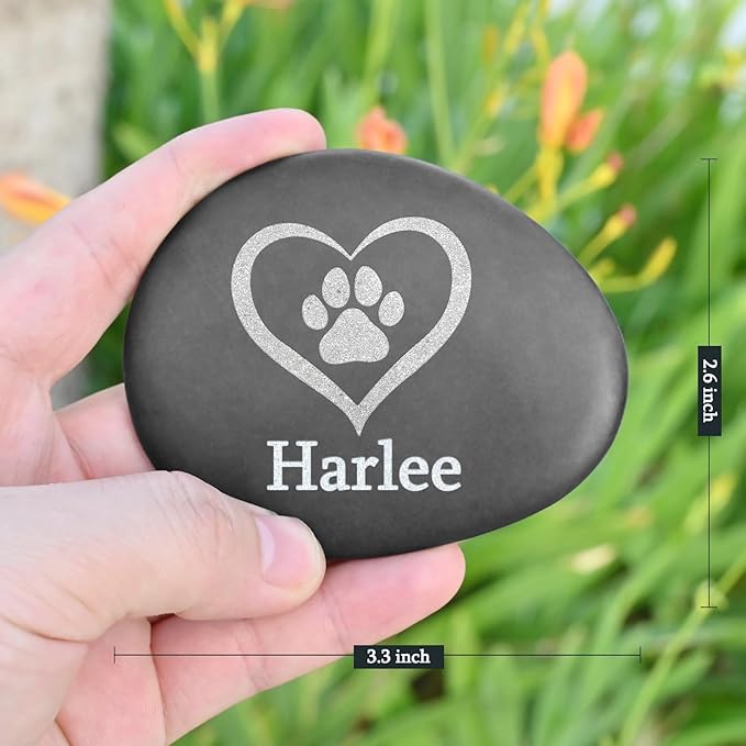 Dog Memorial Gifts for Loss of Dog - Personalized Pet Memorial Stones - Dog Memorial Headstone - Dog Bereavement Gifts - Loss of Cat Sympathy Gifts - Pet Memorial Gifts - in Memory of Pet