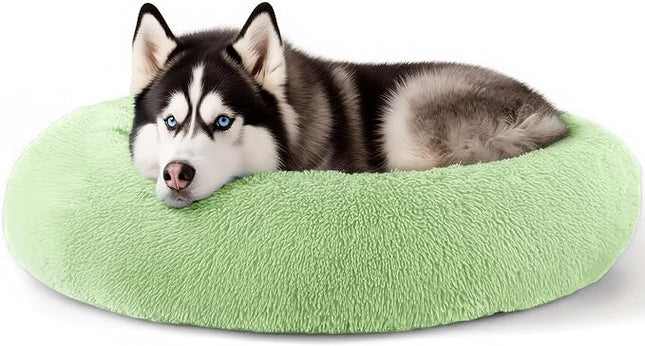 Extra Large Dog Beds, 36 Inch Human Dog Anxiety Relief Comfort Bed, Indestructible & Chew Proof Pet Beds (Green)