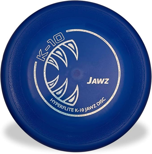 Hyperflite K-10 Jawz Blue Disc • for Dogs Over 16" • 8.75 Inch / 155 Grams • Puncture Resistant • Made in The USA