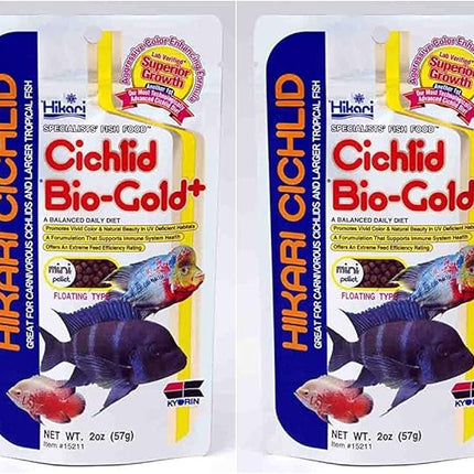 Hikari 2-Ounce Cichlid Bio-Gold and Floating Pellets for Pets, Mini