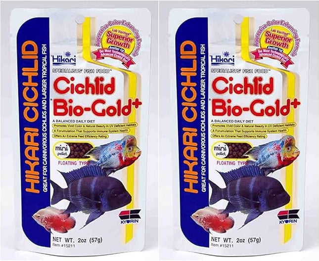 Hikari 2-Ounce Cichlid Bio-Gold and Floating Pellets for Pets, Mini