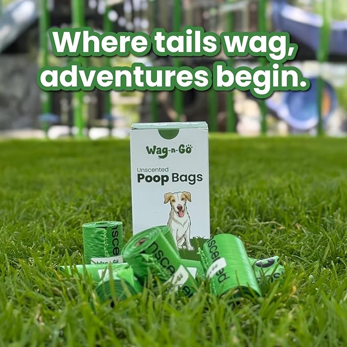 Dog Poop Bags Rolls, 120 Count Unscented Doggie Waste Bags, Leak Proof, Easy to Tear, Fits All Dispensers