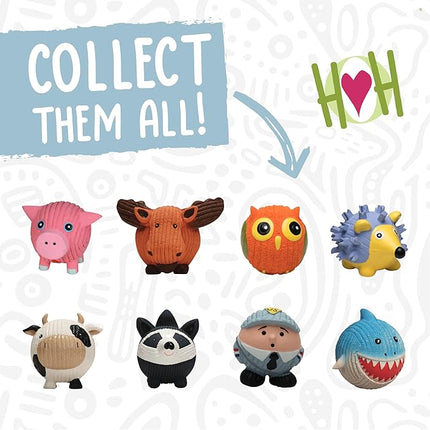 HuggleHounds Assorted Ruff-Tex Latex Ball Dog Toys - Dog Toys Rubber, Puppy Toys, Puppy Essentials, Pool Toy, Heavy Duty Squeaky Ball for Small, Medium & Large Dogs, All Breeds - HuggleMutt 3 Pack