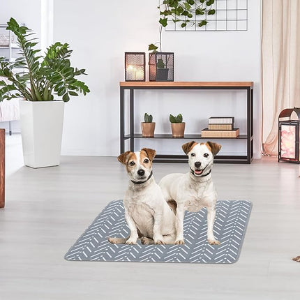 PUPTECK Reusable Dog Pee Pads, 2 Pack Non-Slip Washable Waterproof, Fast Absorbing Puppy Pads Whelping Mat, for Couch, Crate, Potty Training 36" x 41"