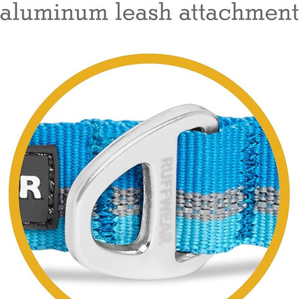 Ruffwear, Crag Dog Collar, Stylish Adventure Collar with Premium Reflective Design, Quick Release Buckle, Lightweight All-Day Comfort, Blue Dusk, 11"-14"