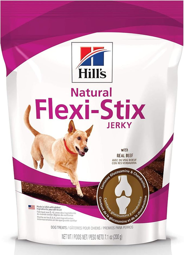 Hill's Natural Flexi-Stix Jerky, All Life Stages, Great Taste, Dog Treats, Beef, 7.1 oz Bag
