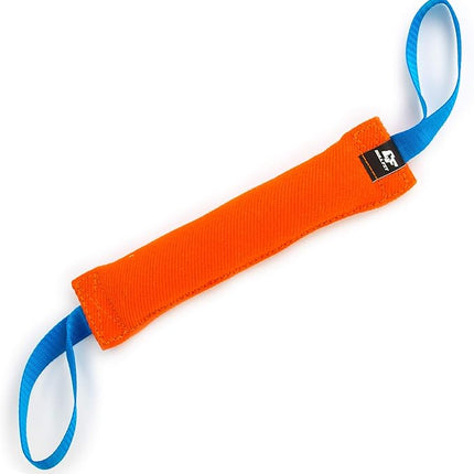 Bull Fit K9 Dog Bite Tug Toy with 2 Strong Handles - Made of Durable & Tear-Resistant French Linen - Perfect for Tug of War, Fetch & Puppy Training - Ideal for Medium to Large Breeds