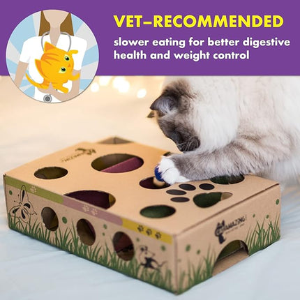 Cat Amazing - Best Cat Toy Ever! Interactive Treat Maze & Puzzle Feeder for Cats