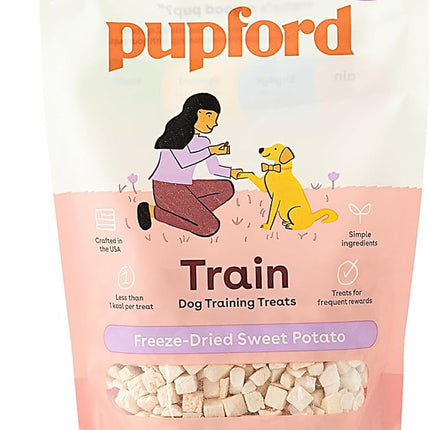 Pupford Freeze Dried Training Treats for Dogs & Puppies, 450+ One Ingredient Bites (Sweet Potato, 4 oz)