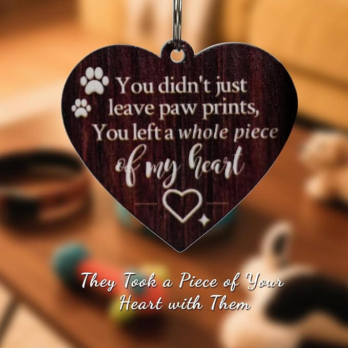 Pet Memorial Gift for Dogs and Cats – Rotating Wooden Picture Frame for 4x6 Photos – Loss of Dog Sympathy Gift, Pet Loss Remembrance Bereavement Keepsake
