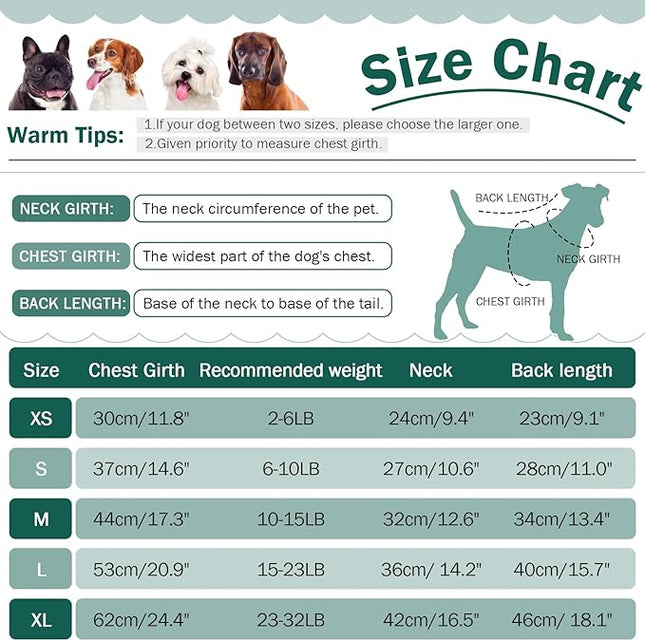 QBLEEV Dog Dress, Medium Puppy Sweaters - Warm, Soft Turtleneck Custom Holiday Sweaters for Dogs, Girls & Boys